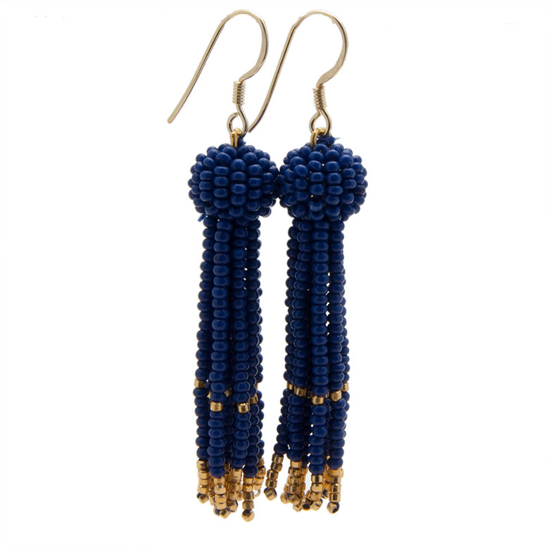 ByMickleit Tassel Øreringe Small / Blå