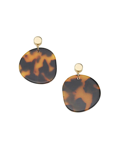 Amy Earring | Brown Tortoise Shell