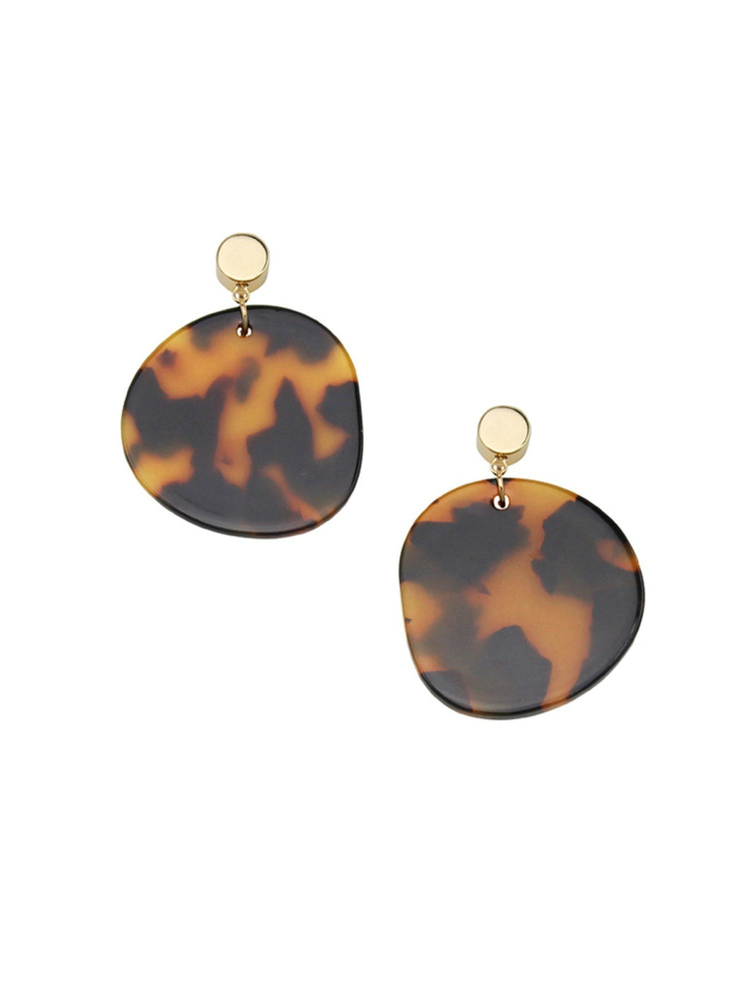 Amy Earring | Brown Tortoise Shell