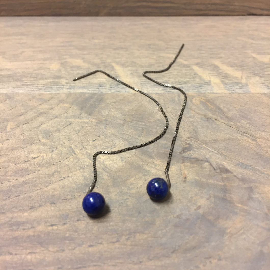 UTTE Design String & Stone Ørekæde / Navy & Oxi
