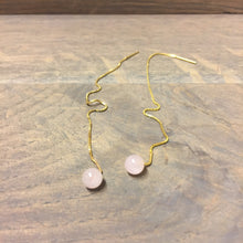 UTTE Design String & Stone Ørekæde / Rosa & Guld