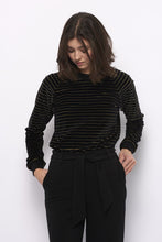 Tolsing Chris Bluse / Sort & Guld velour