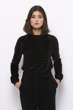Tolsing Chris Bluse / Sort & Guld velour