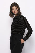 Tolsing Chris Bluse / Sort & Guld velour