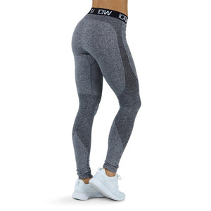 ICANIWILL - SEAMLESS TIGHTS GRÅ/SORT